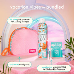 amika x Ellis Brooklyn dry shampoo + perfume set perk up x MIAMI NECTAR fragrance + mini perfume + mesh bag