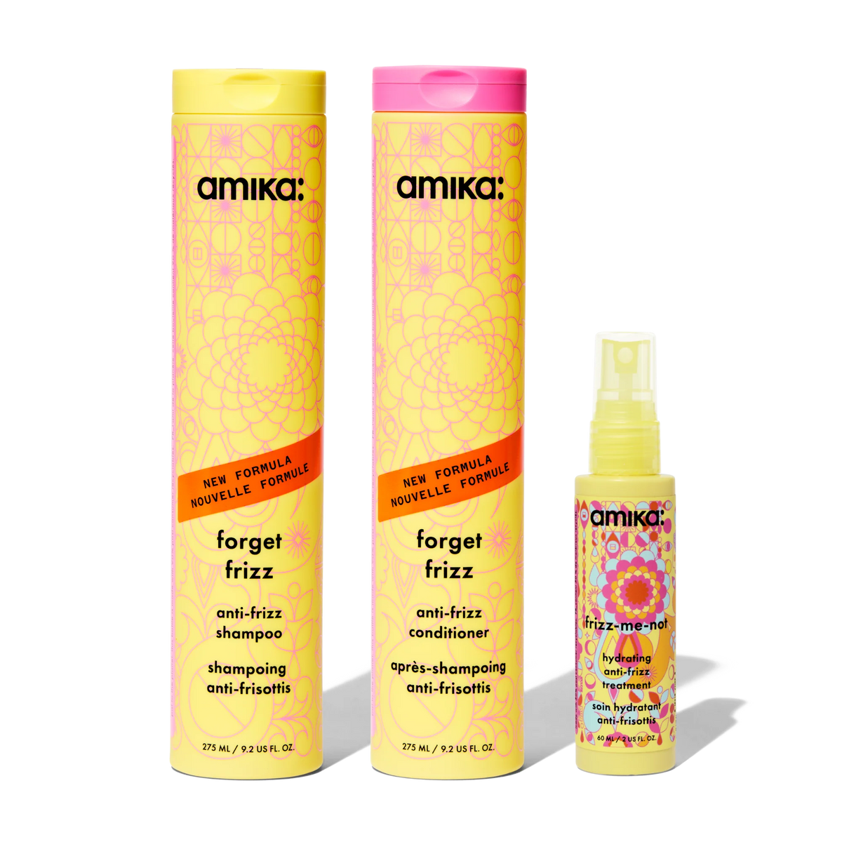 frizz fighters set anti-frizz shampoo, conditioner + treatment